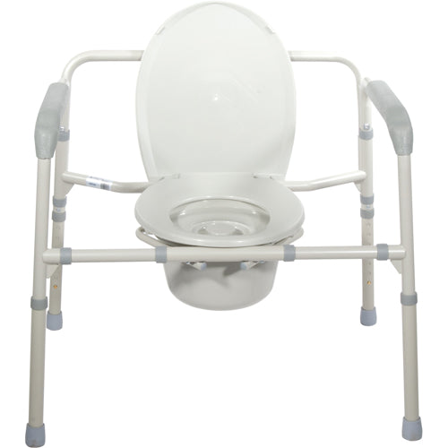 Bariatric Folding Commode 650 lb. Capacity - Precision Lab Works
