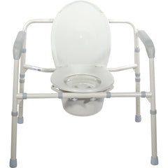Bariatric Folding Commode 650 lb. Capacity - Precision Lab Works