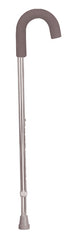 Cane Adj. Round Handle Silver w/Foam Comfort Grip - Precision Lab Works