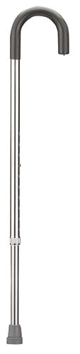 Aluminum Cane Silver Standard Handle Adjustable - Precision Lab Works