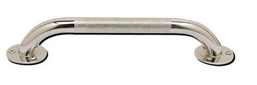 Grab Bar- Knurled Chrome 12in - Precision Lab Works
