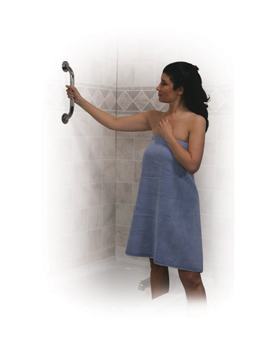 Grab Bar- Knurled Chrome 12in - Precision Lab Works