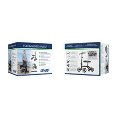 Economy Folding Knee Walker Retail Pack - Precision Lab Works