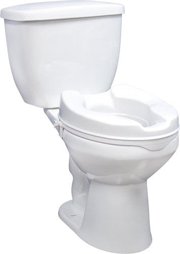 Raised Toilet Seat w/Lid 4  Savannah-style  Retail - Precision Lab Works