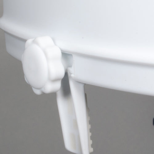 Raised Toilet Seat w/Lid 4  Savannah-style  Retail - Precision Lab Works
