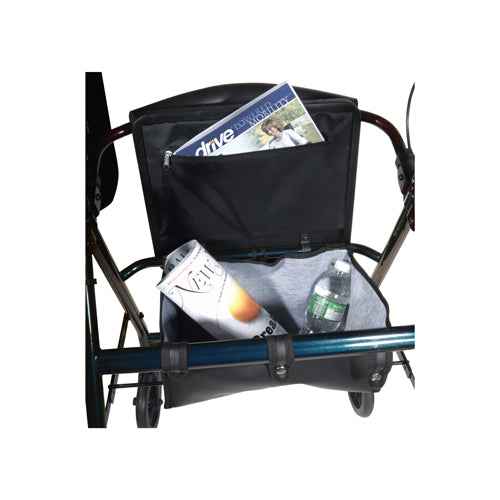 Drive Rollator, 4-Wheel with Pouch & Padded Seat