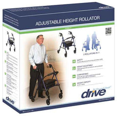 Rollator Aluminum w/Adj. Seat Height  Red