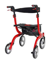 Nitro Rollator, Red with 10" Casters