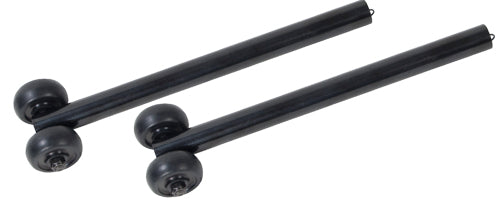 Anti-Tippers(pr) W/ Wheels for Drive Silver Sport 1 & 2 Black - Precision Lab Works