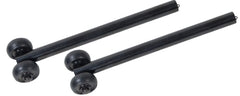 Anti-Tippers(pr) W/ Wheels for Drive Silver Sport 1 & 2 Black - Precision Lab Works
