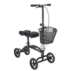796 Steerable Knee Walker Adjustable Height w/ Basket 350 lb Indoor/Outdoor