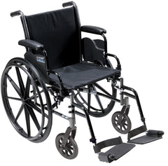 K3 Wheelchair Ltwt 20  wDDA & S/A Footrests  Cruiser III - Precision Lab Works