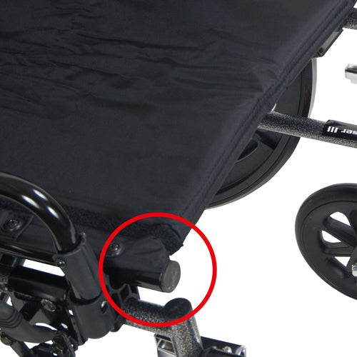 K3 Wheelchair Ltwt 20  wDDA & S/A Footrests  Cruiser III - Precision Lab Works