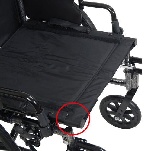 K3 Wheelchair Ltwt 20  wDDA & S/A Footrests  Cruiser III - Precision Lab Works
