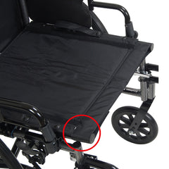 K3 Wheelchair Ltwt 20  wDDA & S/A Footrests  Cruiser III - Precision Lab Works