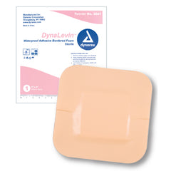 DynaLevin Bordered Foam 4 x4  Waterproof Adh Dressing Bx/10 - Precision Lab Works