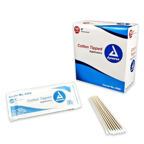 Cotton Tipped Applicators-6  Non-Sterile Box/1000 - Precision Lab Works
