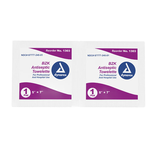BZK Towelettes Bx/100 Non-Sterile - Precision Lab Works