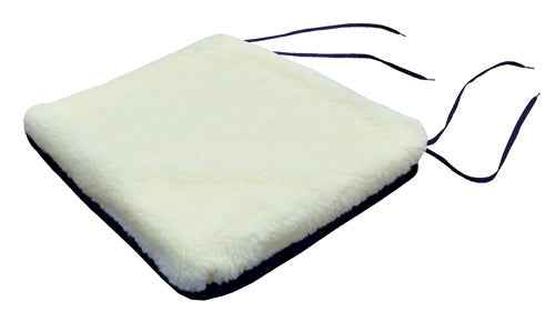 Rollator Cushion with Sherpa Top - Navy Comfort Seat Pad