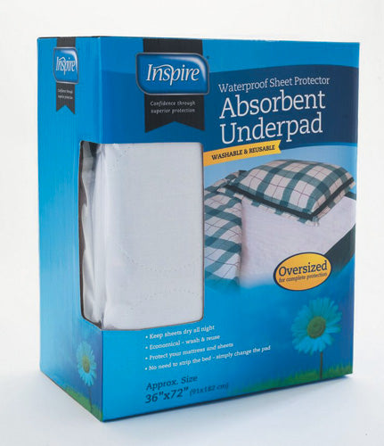 Inspire Reusable Absorbent Underpad  Oversize  36  x 72 - Precision Lab Works