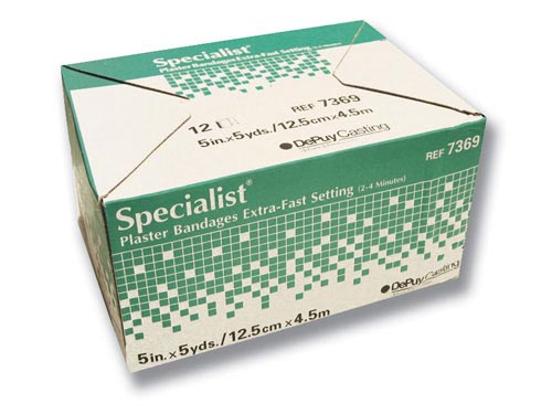 Specialist Plaster Bandages X-Fast Setting 4 x5yds Bx/12 - Precision Lab Works