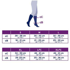 Jobst Activewear 30-40 Knee-Hi Socks Black  XL Full Calf