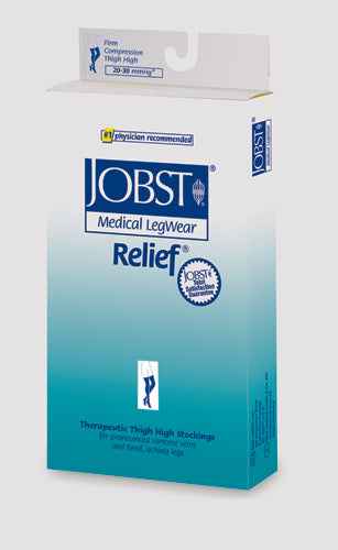Jobst Relief 30-40 Thigh-Hi Black Silicone Band