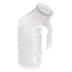 Urinal Male w/Cover Disposable Translucent - Precision Lab Works
