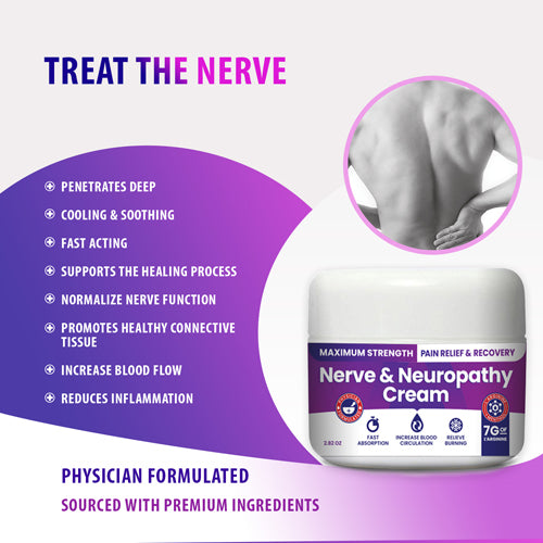 Nerve & Neuropathy Cream 2.82 oz. Jar   Each - Precision Lab Works