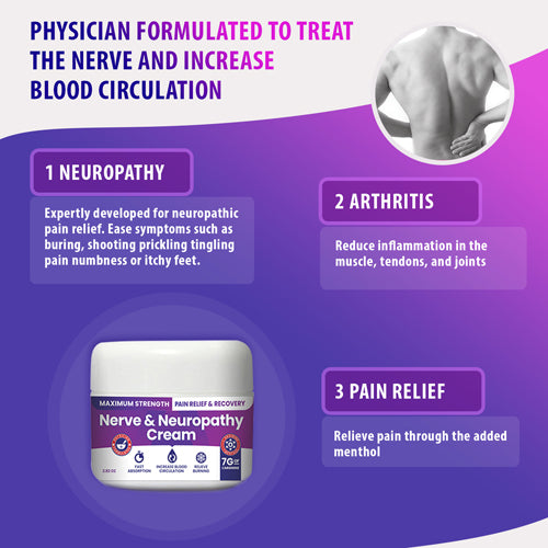Nerve & Neuropathy Cream 2.82 oz. Jar   Each - Precision Lab Works