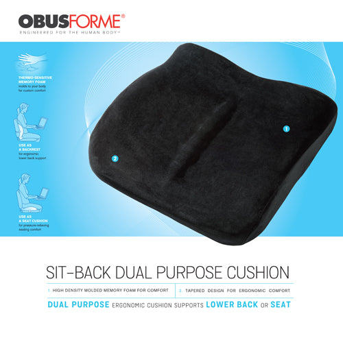 The Sitback Cushion Obusforme  Black - Precision Lab Works