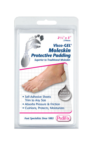 Visco Gel Moleskin 2 per Pack 2 1/2  x 3 - Precision Lab Works