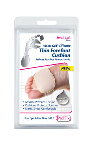 Visco-GEL Silicone Thin Forefoot Cushion Small Left - Precision Lab Works