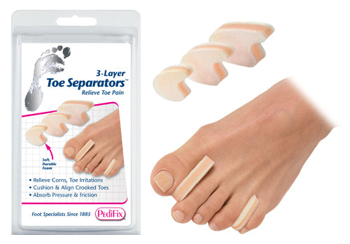 3-Layer Toe Separators Small  Pk/6 - Precision Lab Works