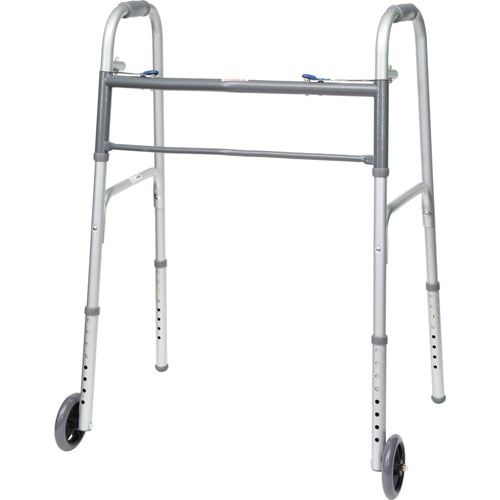 Bariatric 2-Button Walker w/ 5  Wheels  2/CS - Precision Lab Works