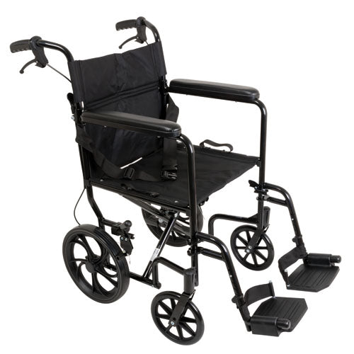 ProBasics Aluminum Transport Chair  12  Wheels - Precision Lab Works