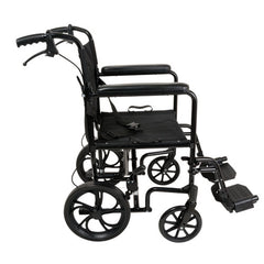ProBasics Aluminum Transport Chair  12  Wheels - Precision Lab Works