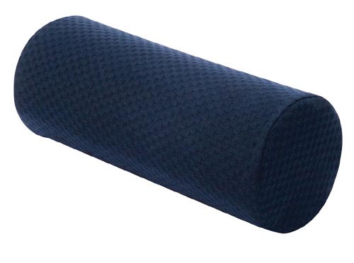 Round Cervical Pillow-Blue Memory Foam 12 h x 5 wx 5 d - Precision Lab Works