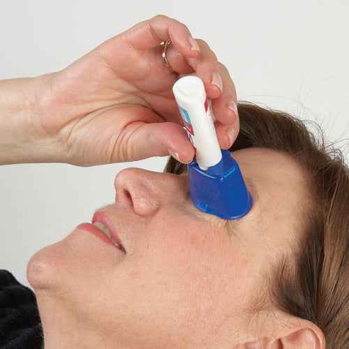 Autodrop Eyedrop Guide – Anti-Blink Cup, Pinhole Gaze, Clip-On | Retail Packaged