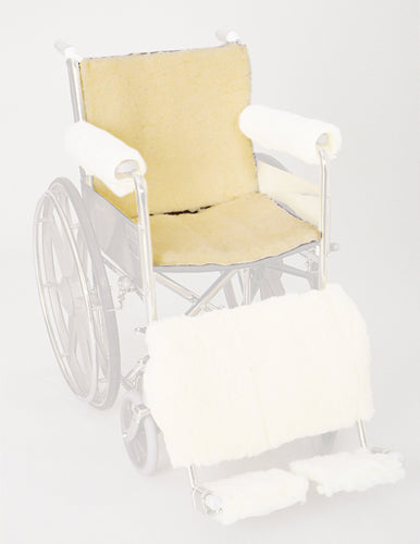 Synthetic Sheepskin Wheelchair Seat & Backrest Pads - Precision Lab Works