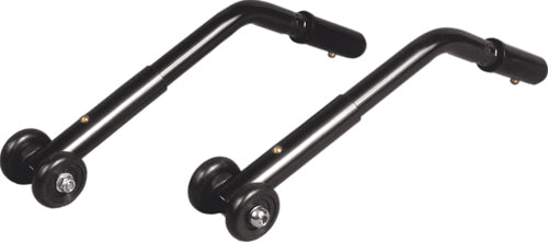 Anti Tippers for Viper  etc Wheelchair Pair  Black - Precision Lab Works