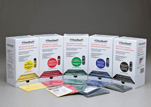 Theraband Dispenser Package Yellow  30-5' Bands - Precision Lab Works