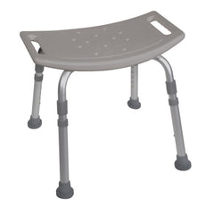 Shower Safety Bench W/O Back Tool-Free Assembly  Grey - Precision Lab Works