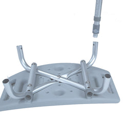 Shower Safety Bench W/O Back Tool-Free Assembly  Grey - Precision Lab Works